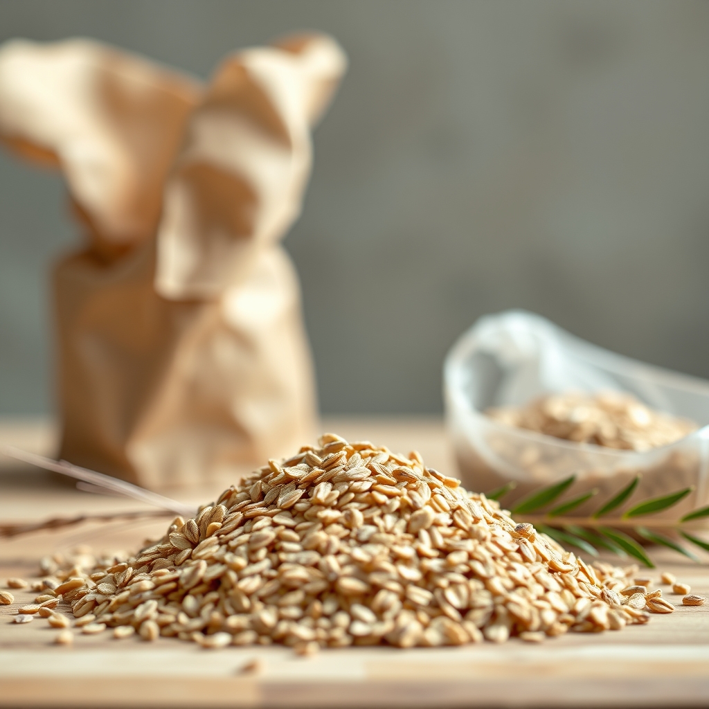 A natural composition of oat bran, psyllium husk, and mixed plant fibre sources